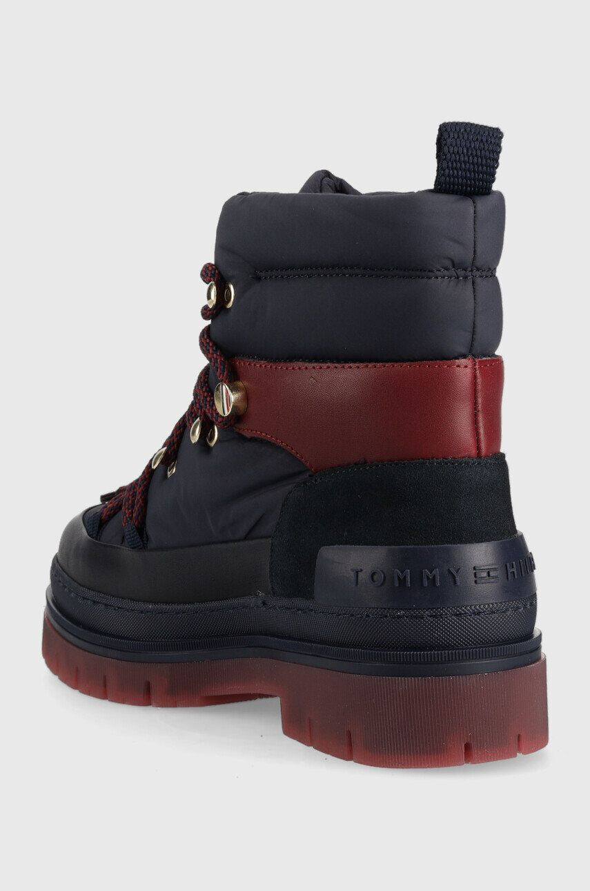 Tommy Hilfiger Апрески Laced Outdoor Boot в тъмносиньо - Pepit.bg