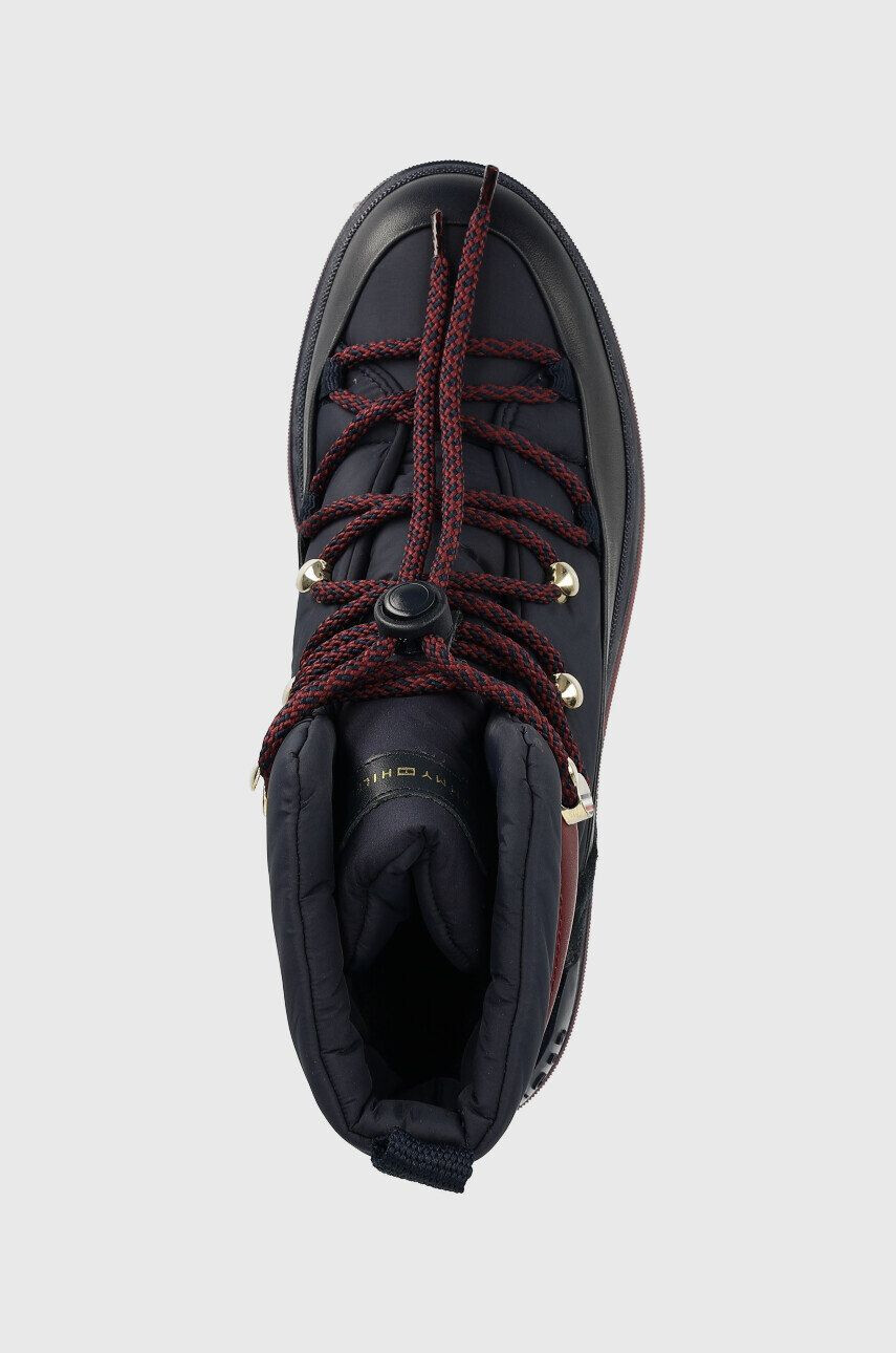 Tommy Hilfiger Апрески Laced Outdoor Boot в тъмносиньо - Pepit.bg