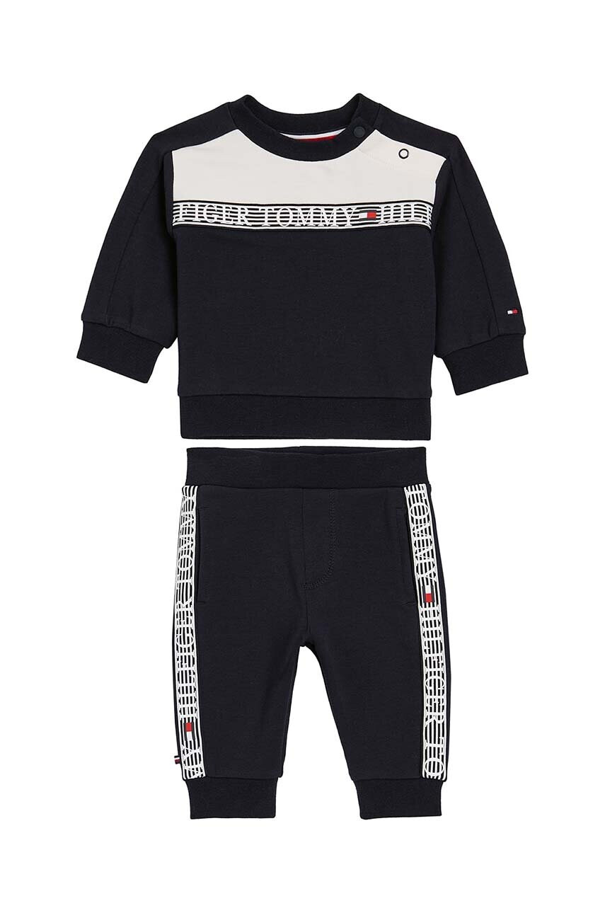 Tommy Hilfiger Бебешки анцуг в тъмносиньо - Pepit.bg