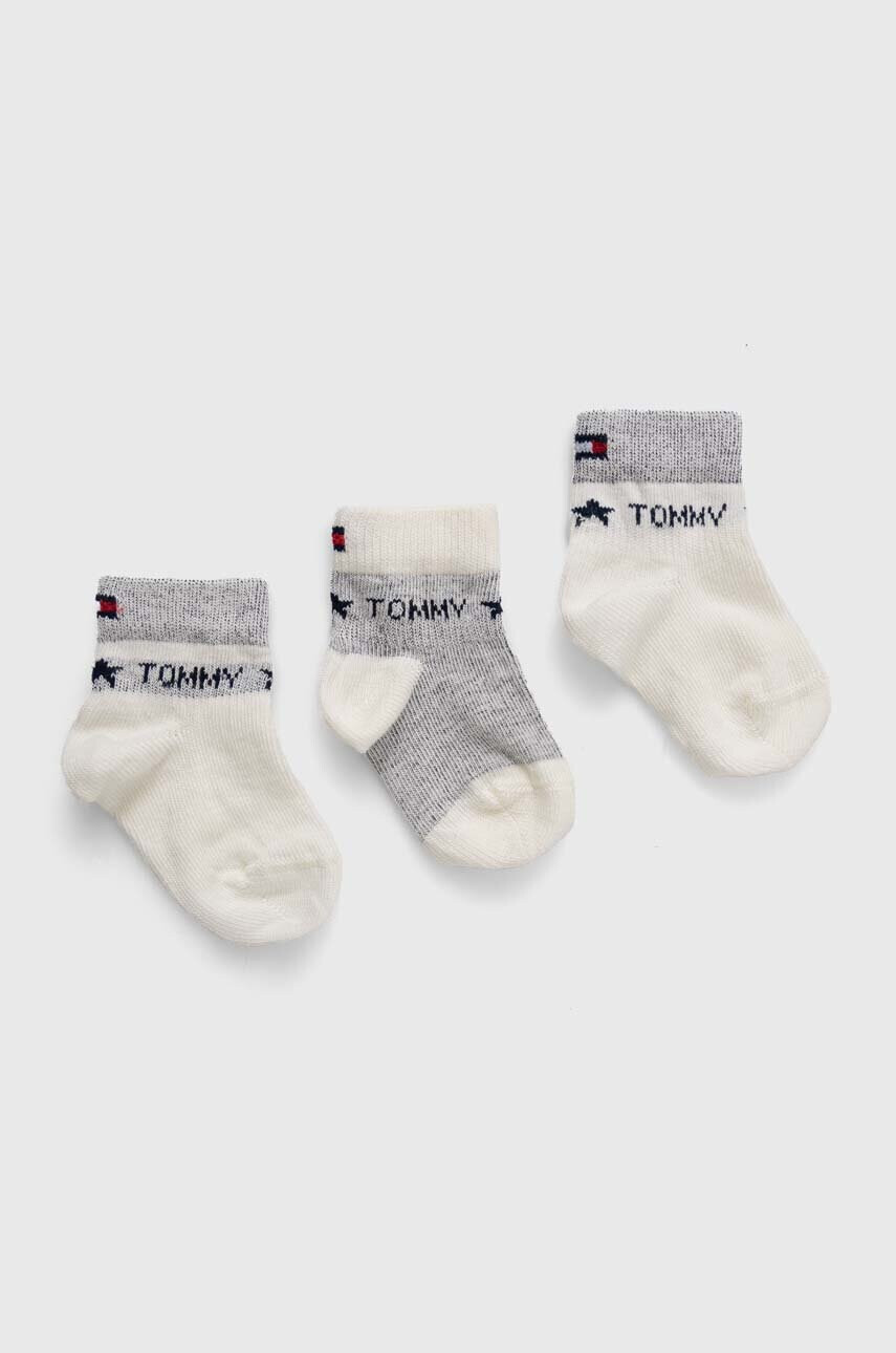 Tommy Hilfiger Бебешки чорапи (3 броя) в тъмносиньо - Pepit.bg