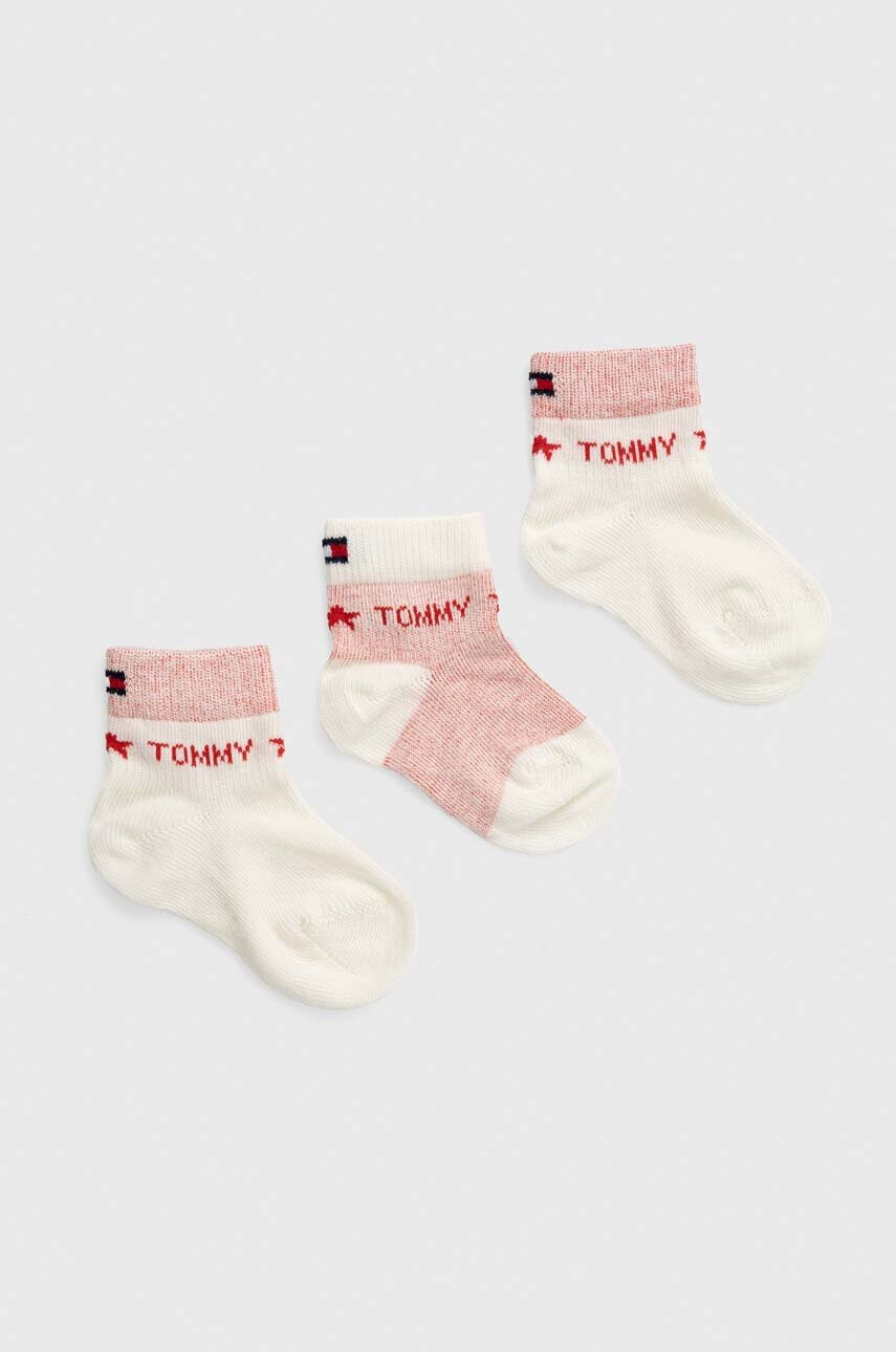 Tommy Hilfiger Бебешки чорапи (3 броя) в розово - Pepit.bg