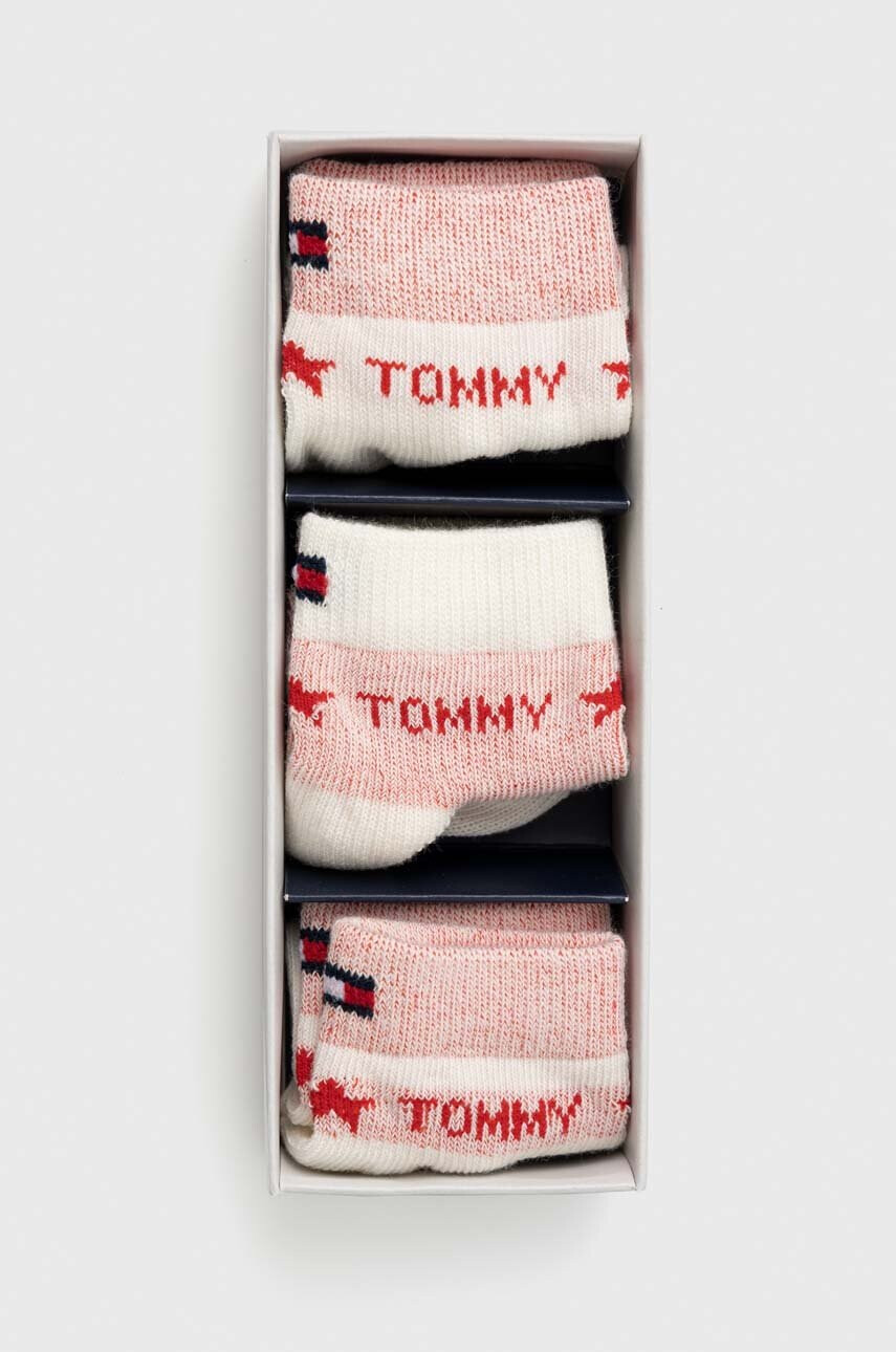 Tommy Hilfiger Бебешки чорапи (3 броя) в розово - Pepit.bg