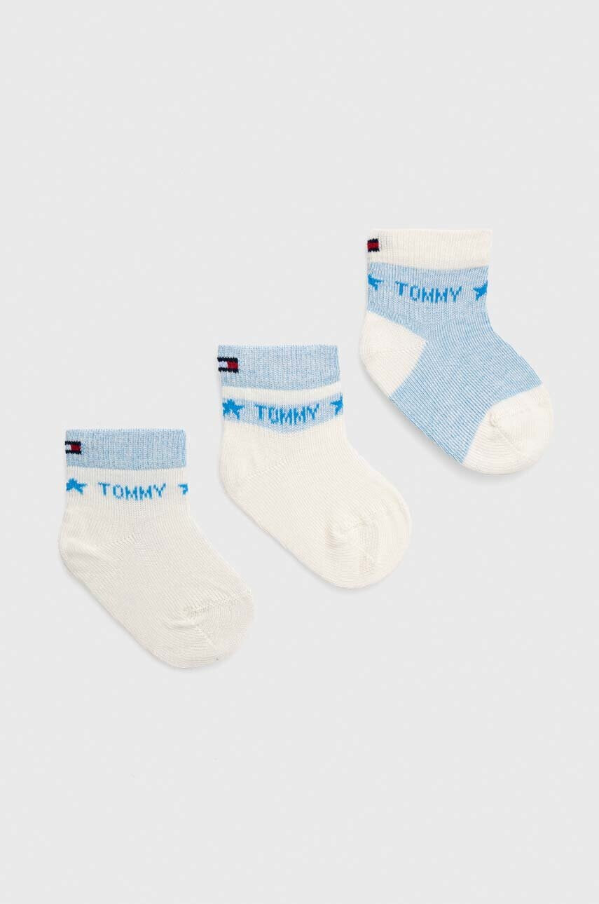 Tommy Hilfiger Бебешки чорапи (3 броя) в синьо - Pepit.bg