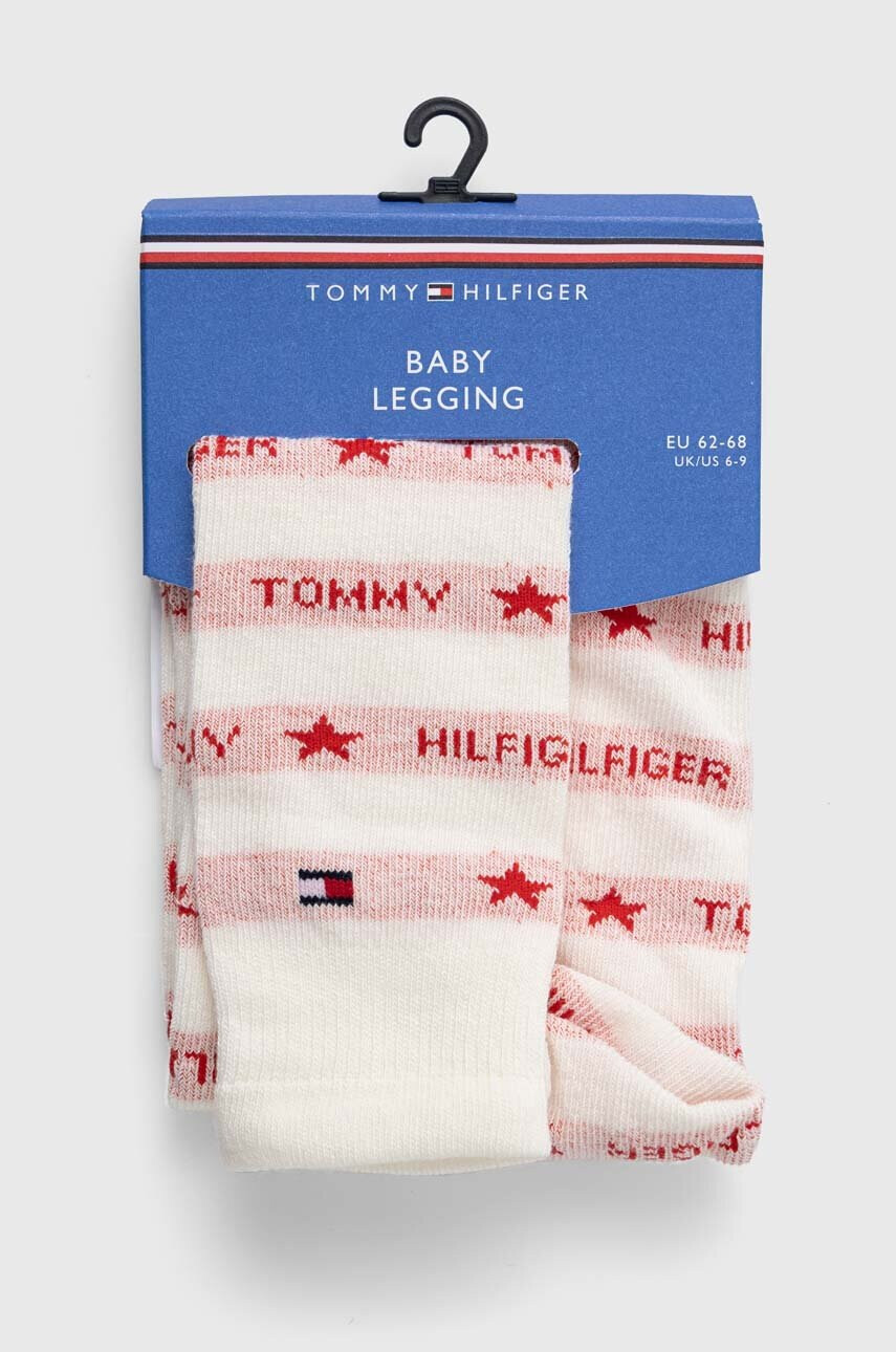 Tommy Hilfiger Бебешки чорапогащник в червено - Pepit.bg