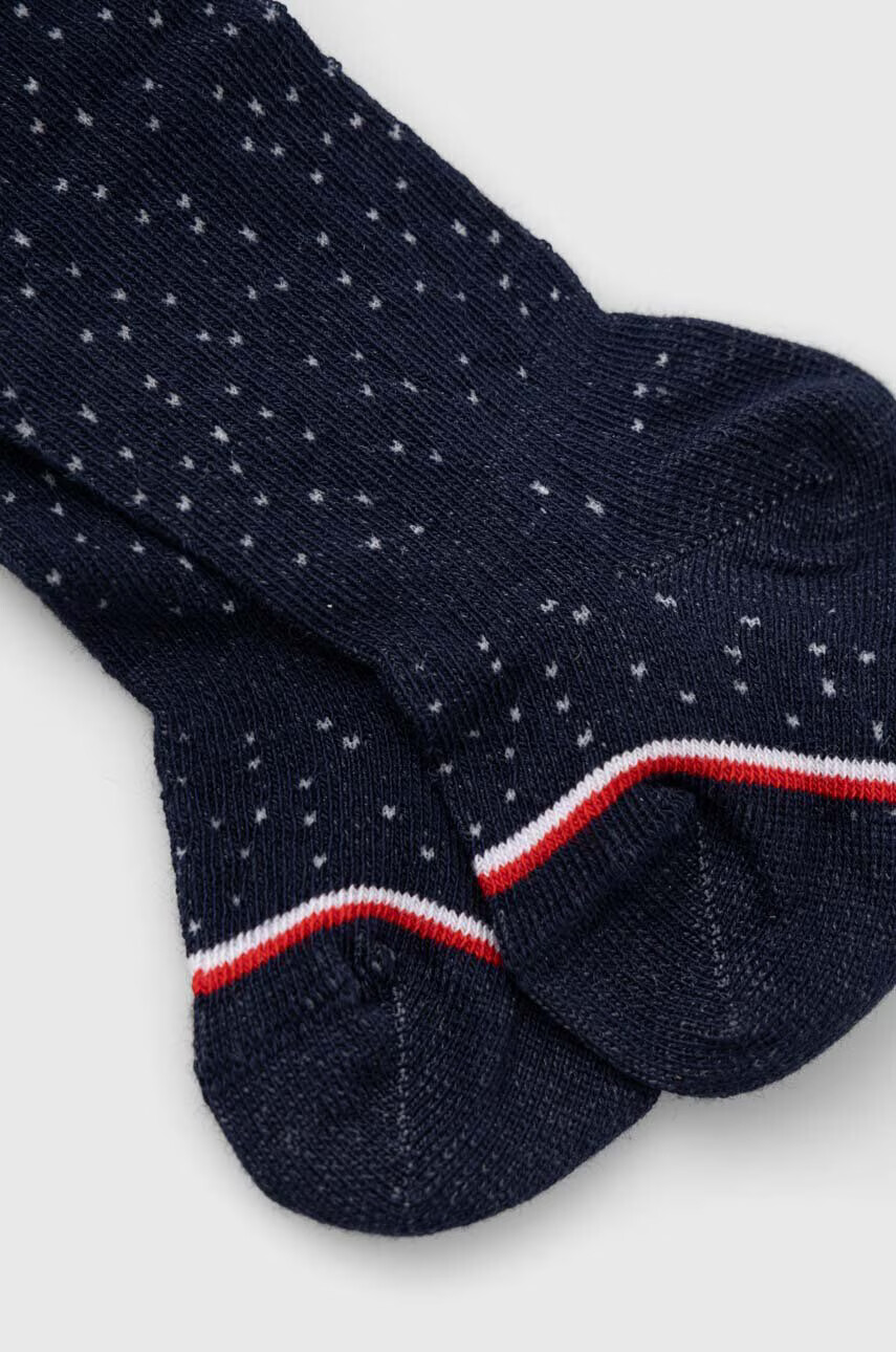 Tommy Hilfiger Бебешки чорапогащник в тъмносиньо - Pepit.bg
