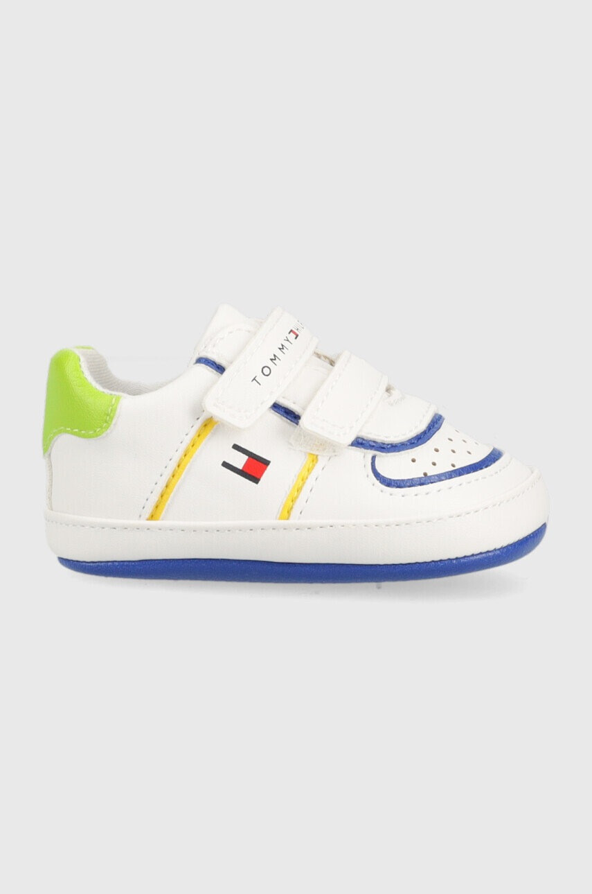 Tommy Hilfiger Бебешки маратонки в бяло - Pepit.bg