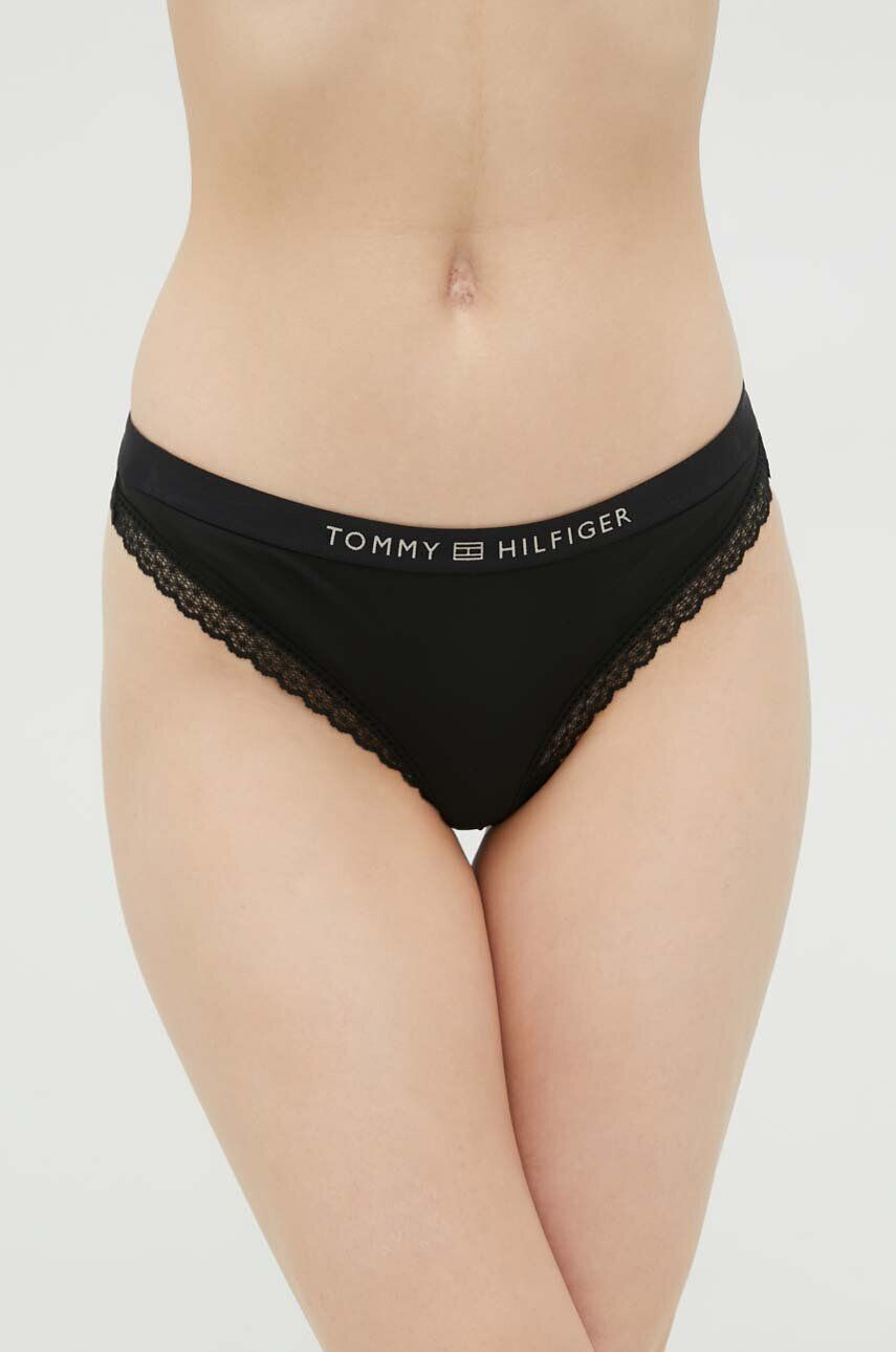 Tommy Hilfiger Бикини тип бразилиана в черно - Pepit.bg