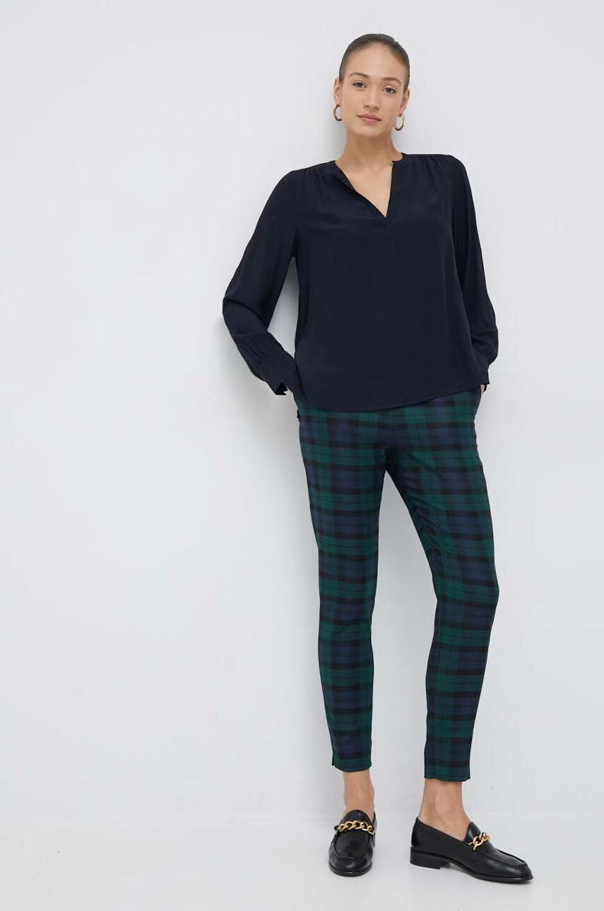Tommy Hilfiger Блуза в тъмносиньо с изчистен дизайн - Pepit.bg