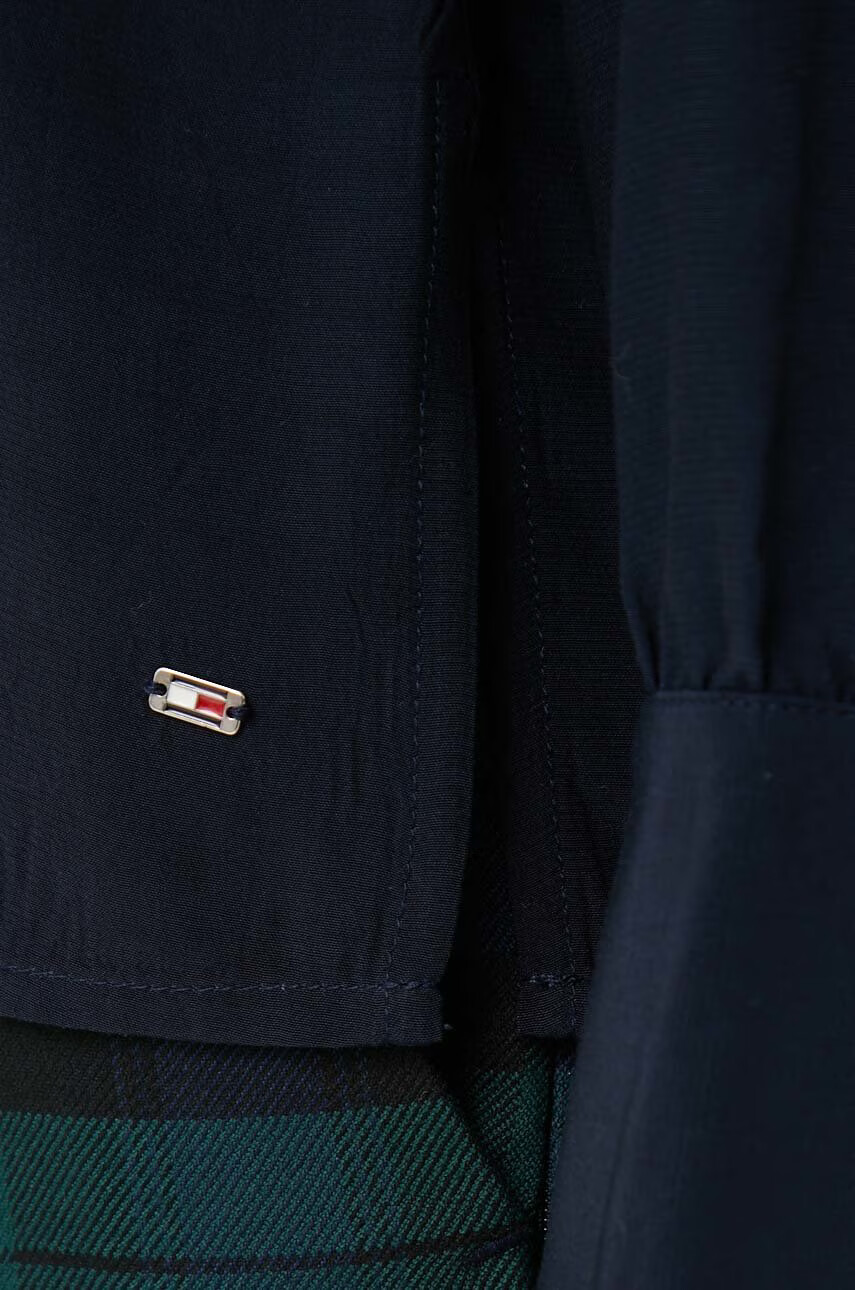 Tommy Hilfiger Блуза в тъмносиньо с изчистен дизайн - Pepit.bg