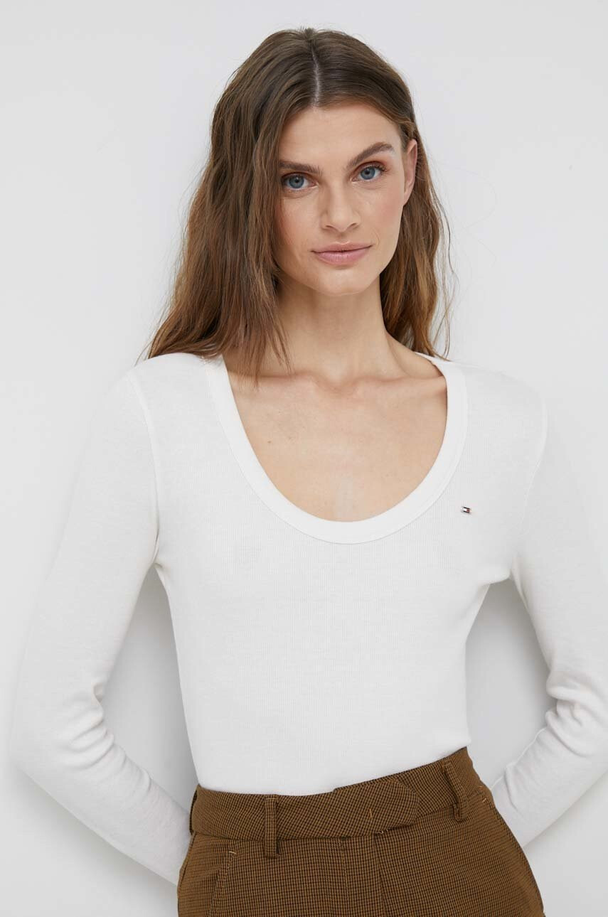 Tommy Hilfiger Блуза с дълги ръкави в бяло - Pepit.bg