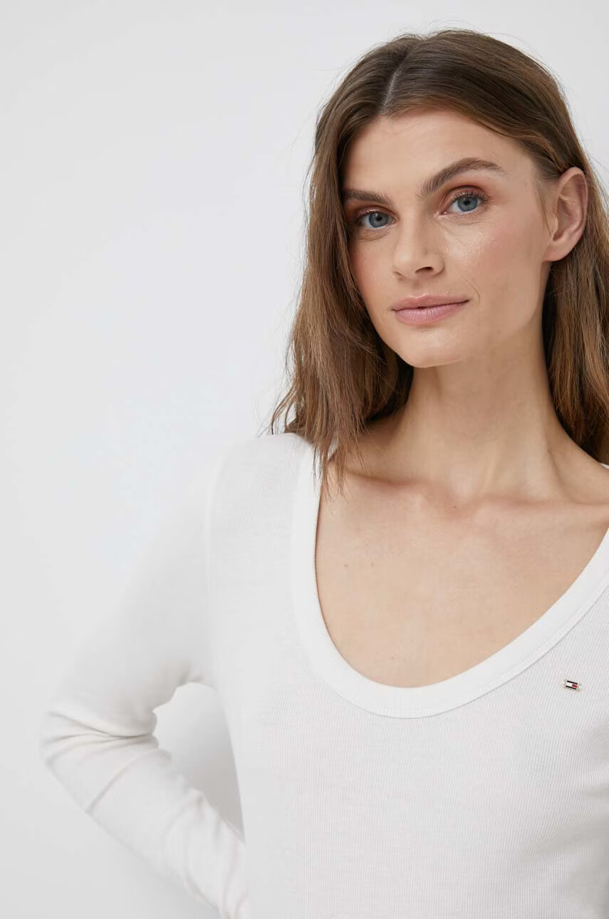 Tommy Hilfiger Блуза с дълги ръкави в бяло - Pepit.bg