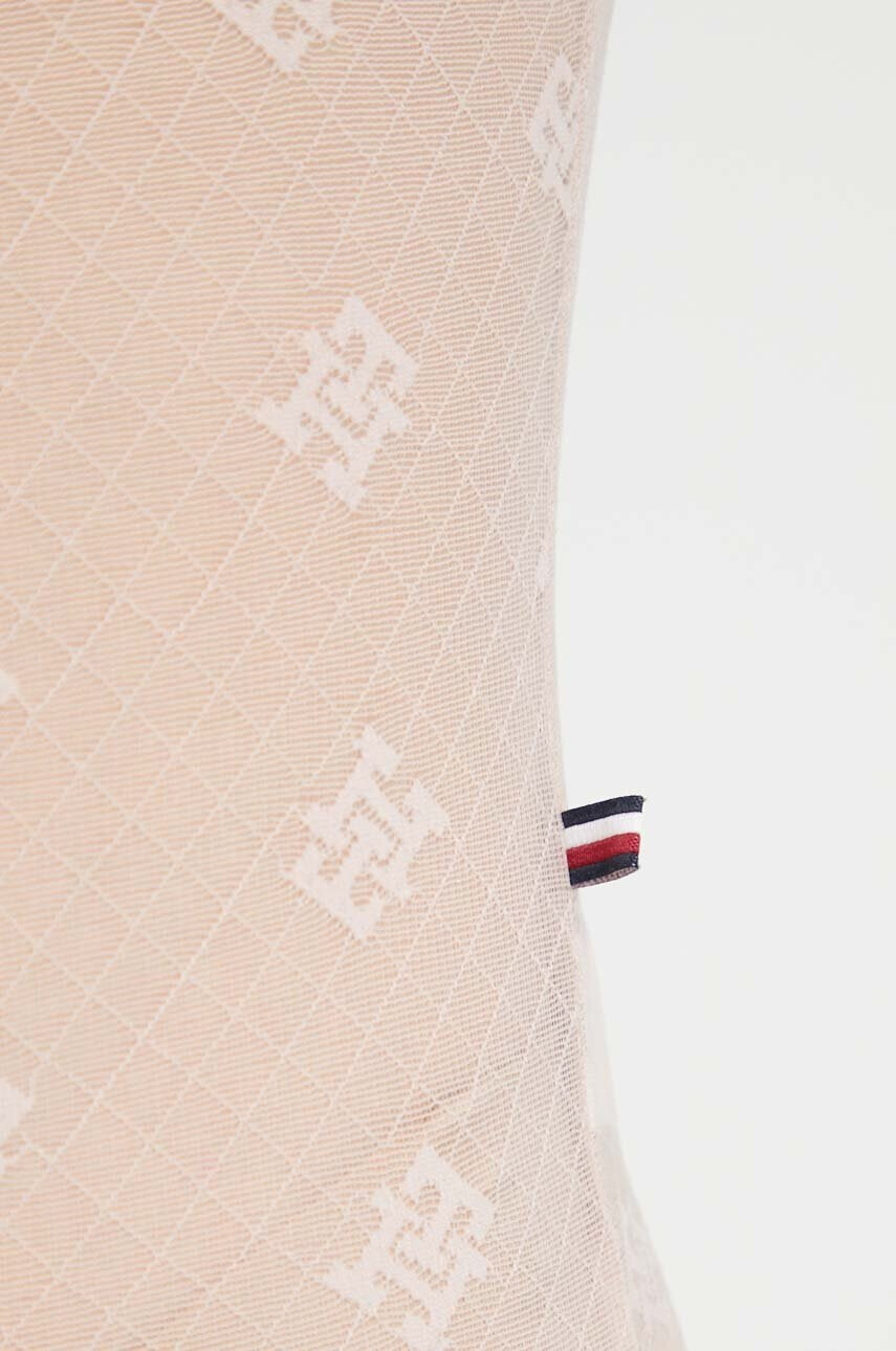 Tommy Hilfiger Боди в бежово от дантела с изчистен дизайн - Pepit.bg
