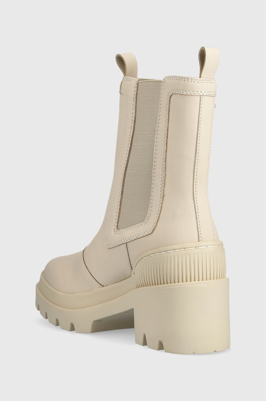 Tommy Hilfiger Боти челси Heeled Chelsey Boot Bio в бежово с равна подметка - Pepit.bg