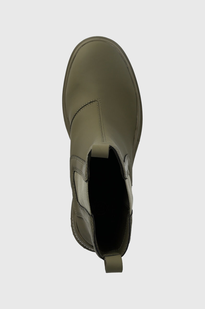 Tommy Hilfiger Боти челси Heeled Chelsey Boot Bio в зелено с висок ток - Pepit.bg