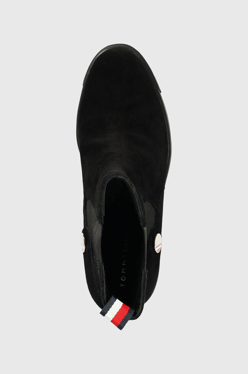 Tommy Hilfiger Боти Outdoor High Heel Boot в черно с висок ток - Pepit.bg