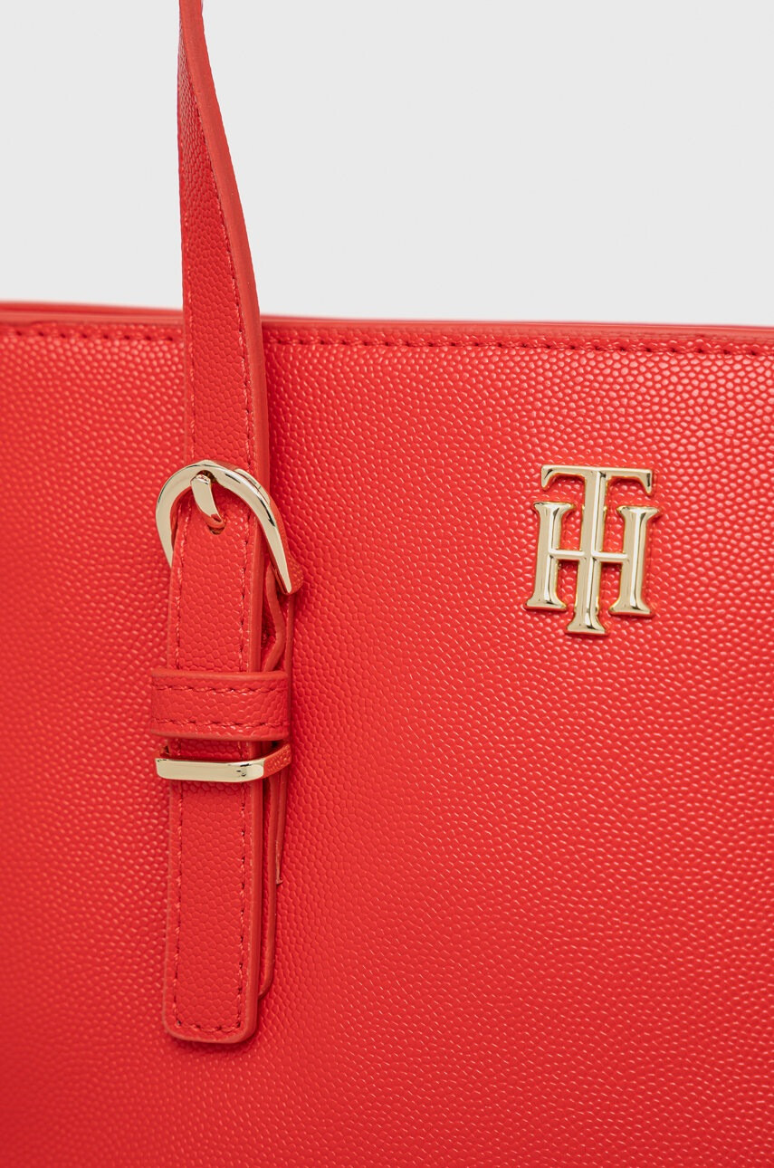 Tommy Hilfiger Чанта в червено - Pepit.bg