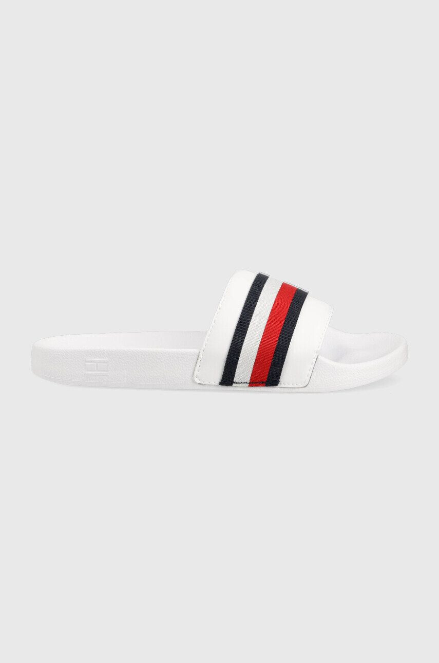 Tommy Hilfiger Чехли Corporate Web Detail Slide в бяло - Pepit.bg