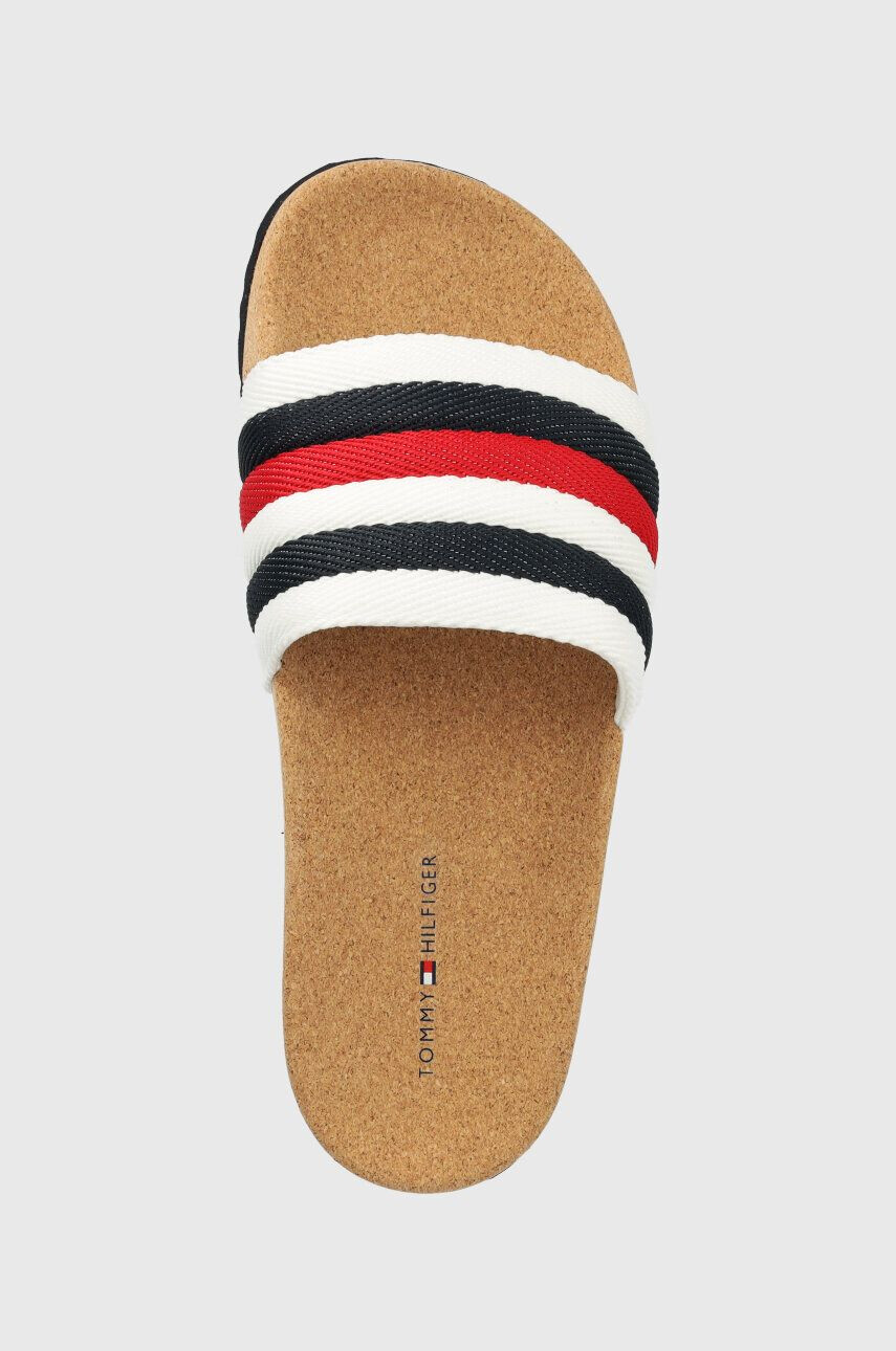 Tommy Hilfiger Чехли CORPORATE CORK POOL SLIDE в бяло FM0FM04466 - Pepit.bg