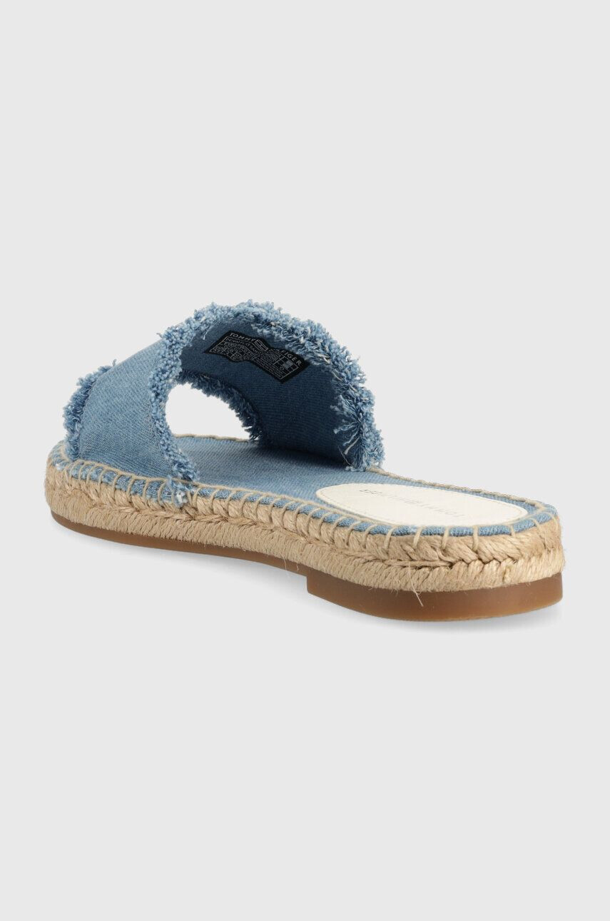 Tommy Hilfiger Чехли DENIM FLAT SANDAL в синьо FW0FW07095 - Pepit.bg