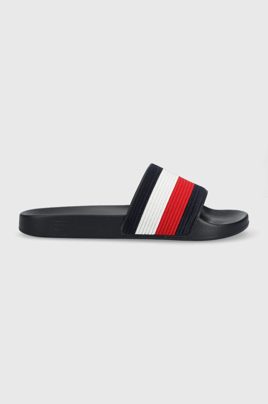 Tommy Hilfiger Чехли FM0FM04348 HILFIGER CORPORATE POOL SLIDE в тъмносиньо - Pepit.bg