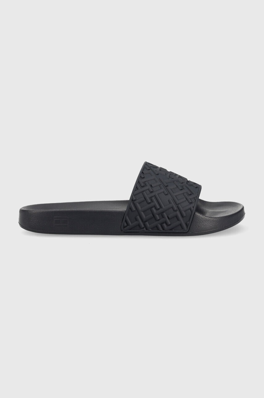 Tommy Hilfiger Чехли RUBBER TH MONOGRAM POOL SLIDE в тъмносиньо FM0FM04464 - Pepit.bg