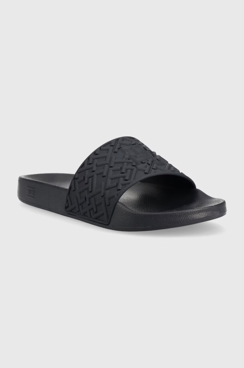 Tommy Hilfiger Чехли RUBBER TH MONOGRAM POOL SLIDE в тъмносиньо FM0FM04464 - Pepit.bg