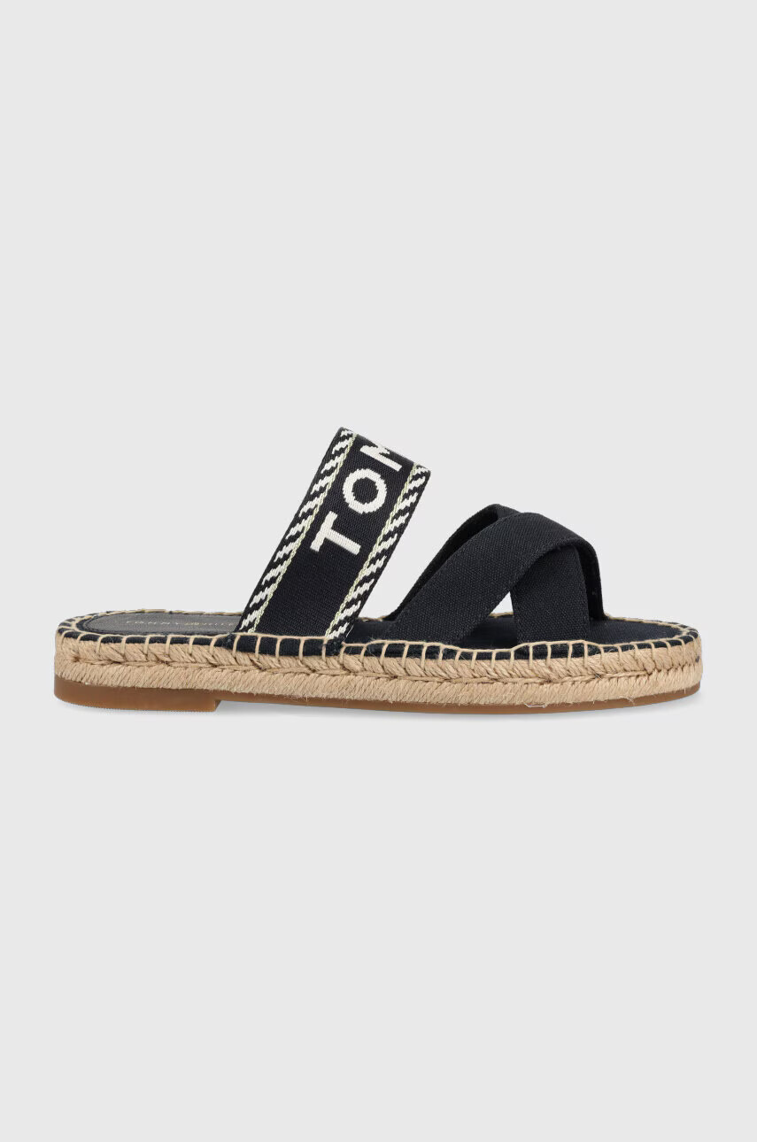 Tommy Hilfiger Чехли SEASONAL WEBBING SANDAL в тъмносиньо FW0FW07181 - Pepit.bg