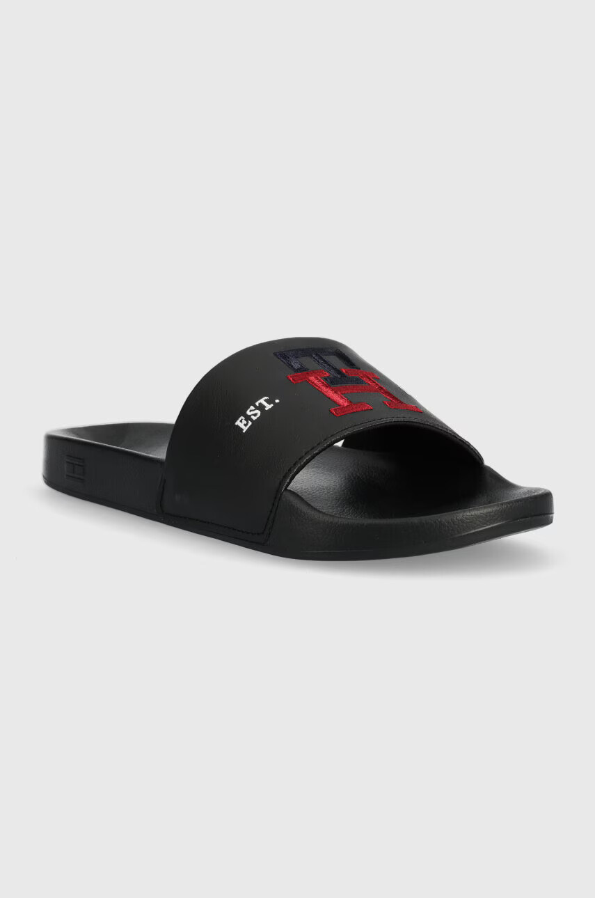 Tommy Hilfiger Чехли TH EMBROIDERY POOL SLIDE в черно FM0FM04465 - Pepit.bg