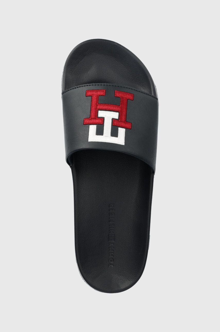 Tommy Hilfiger Чехли TH RAISED EMBROIDERY POOL SLIDE в тъмносиньо - Pepit.bg