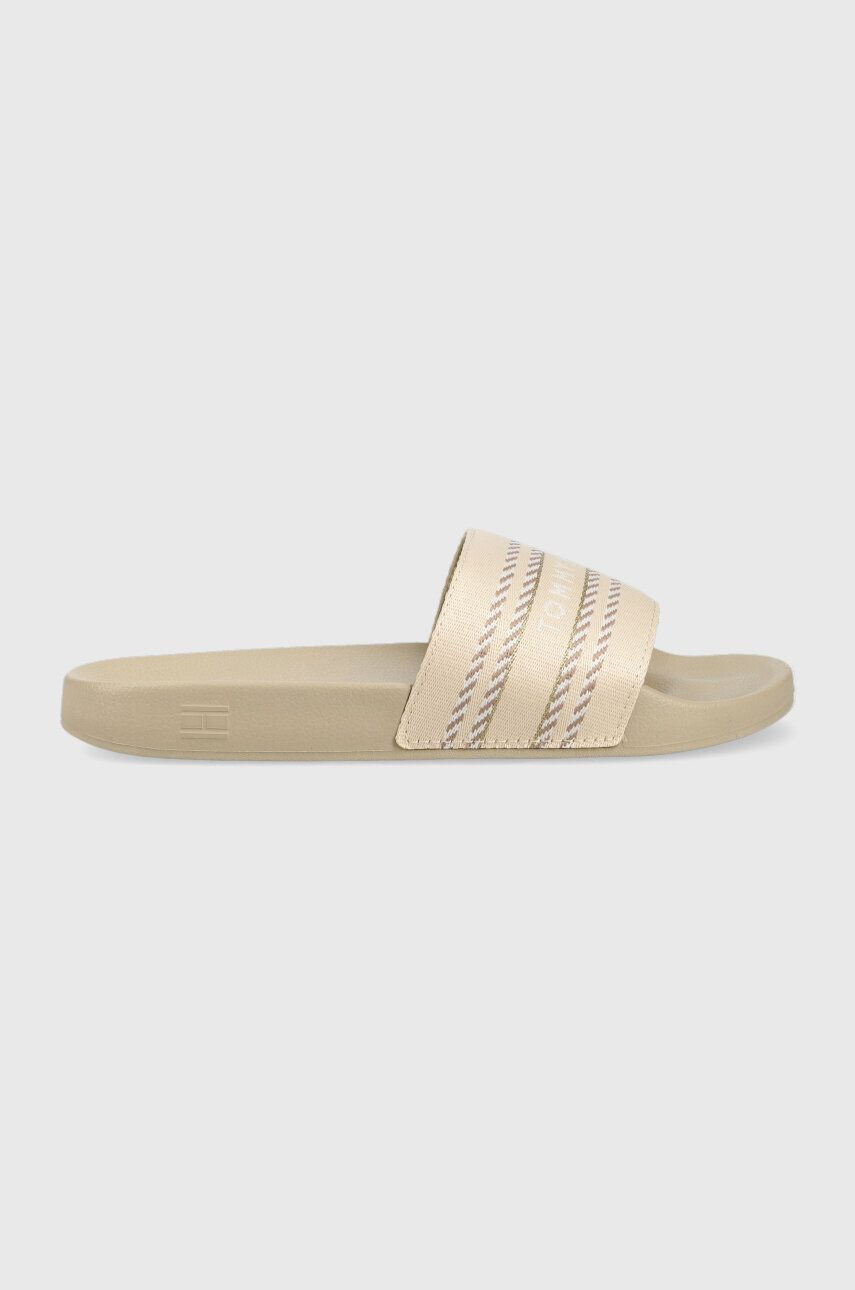 Tommy Hilfiger Чехли TOMMY WEBBING SLIDE в бежово FW0FW07153 - Pepit.bg