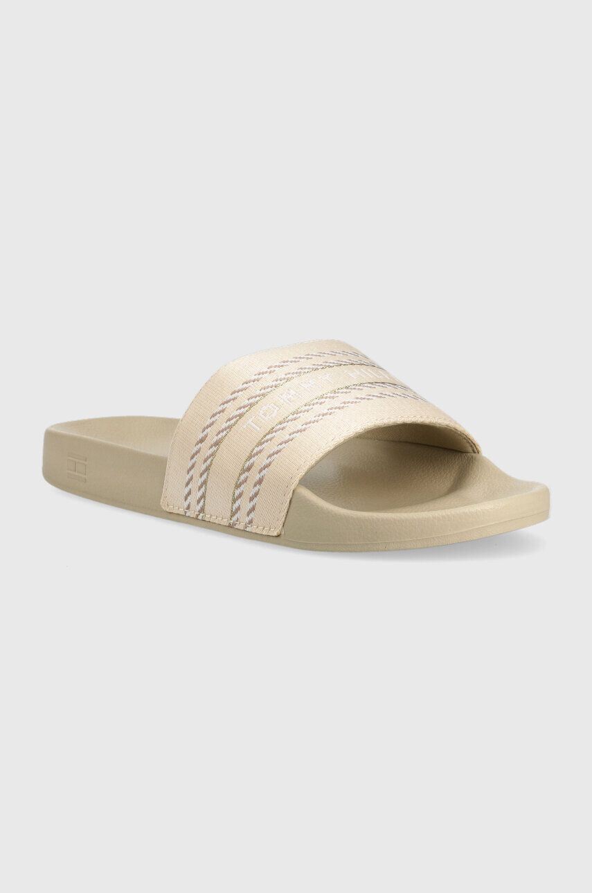 Tommy Hilfiger Чехли TOMMY WEBBING SLIDE в бежово FW0FW07153 - Pepit.bg