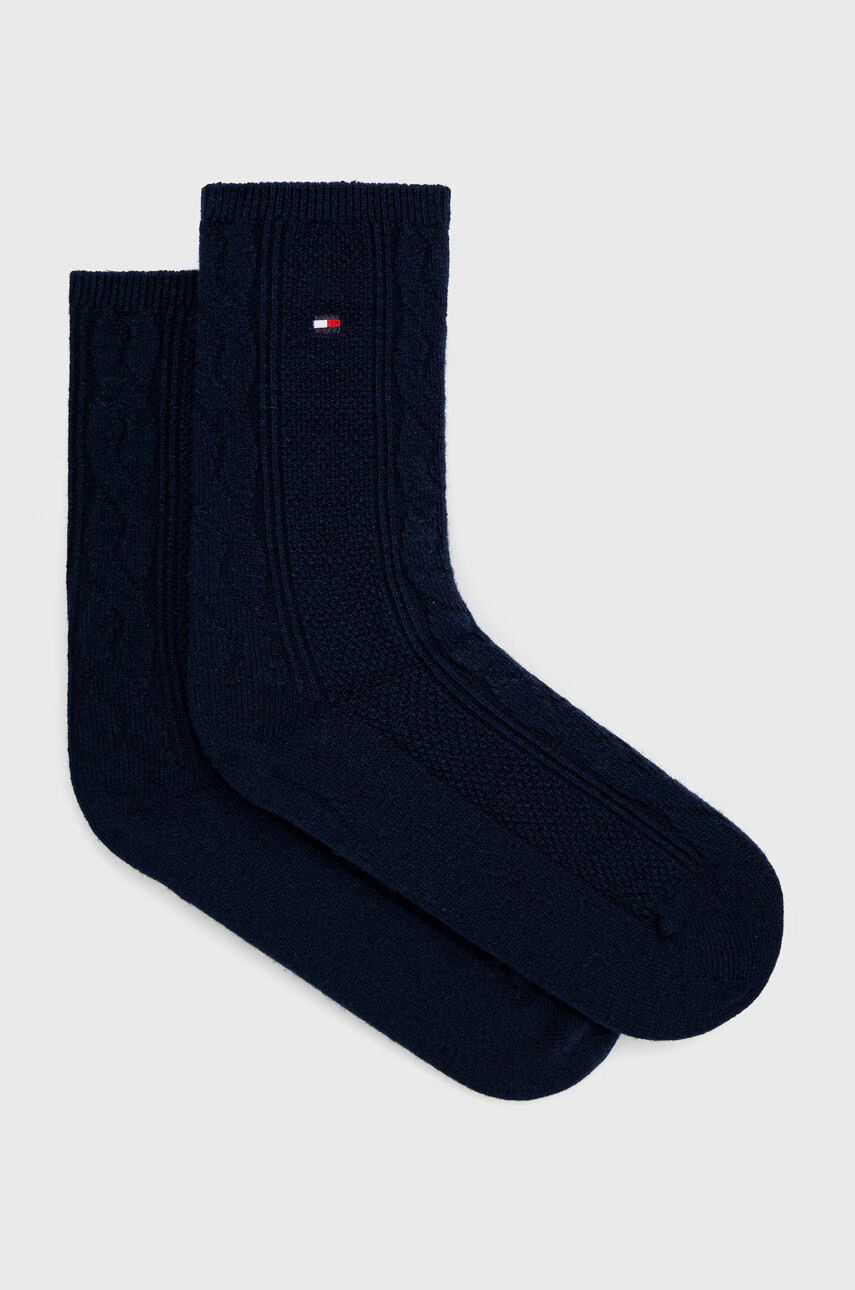 Tommy Hilfiger Чорапи с вълна в тъмносиньо - Pepit.bg