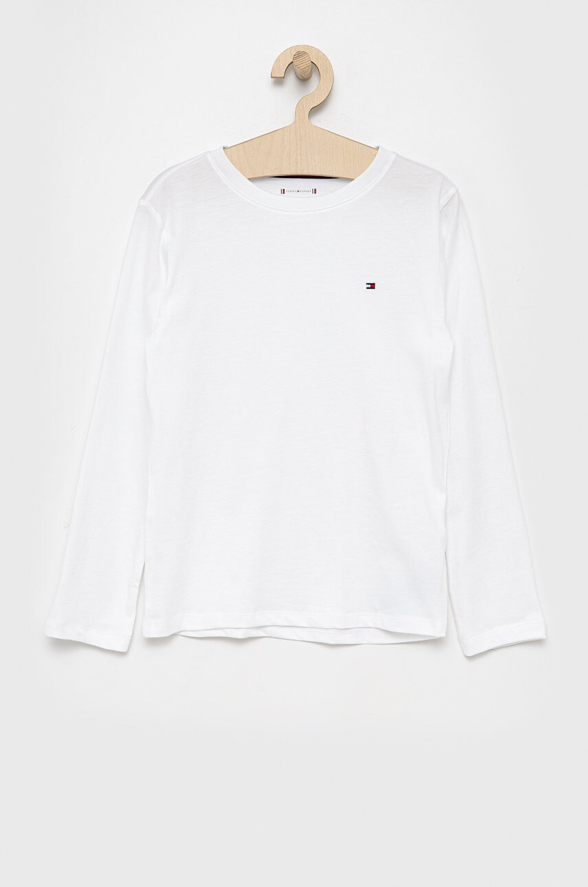 Tommy Hilfiger Детска блуза с дълги ръкави (2 броя) (2-pack) в бяло с изчистен дизайн - Pepit.bg