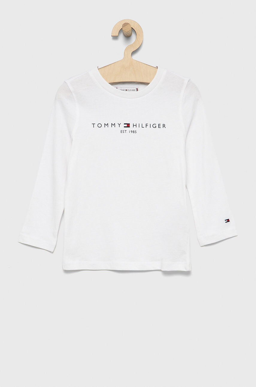 Tommy Hilfiger Детска блуза с дълги ръкави в бяло с принт - Pepit.bg