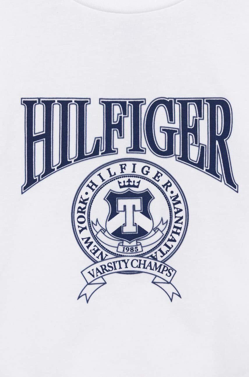 Tommy Hilfiger Детска блуза с дълги ръкави в бяло с принт - Pepit.bg