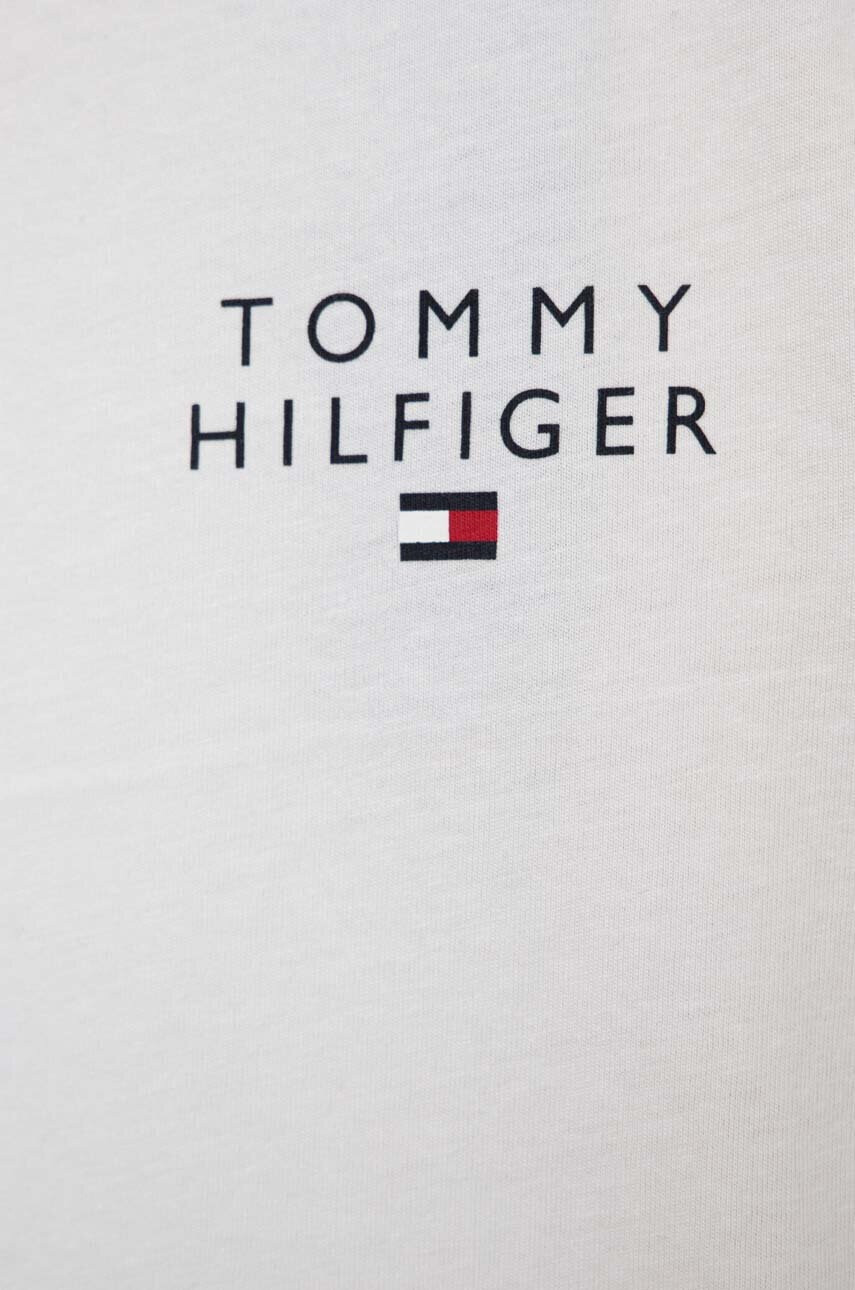 Tommy Hilfiger Детска памучна пижама в бяло с принт - Pepit.bg
