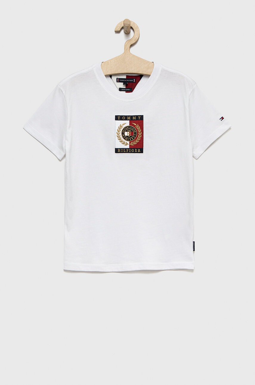 Tommy Hilfiger Детска памучна тениска - Pepit.bg