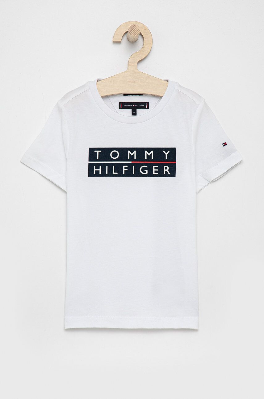 Tommy Hilfiger Детска памучна тениска - Pepit.bg