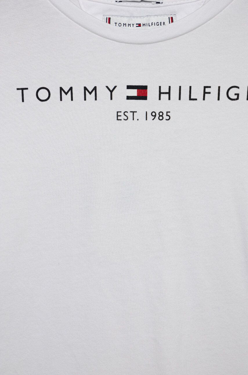 Tommy Hilfiger Детска памучна тениска в бяло - Pepit.bg