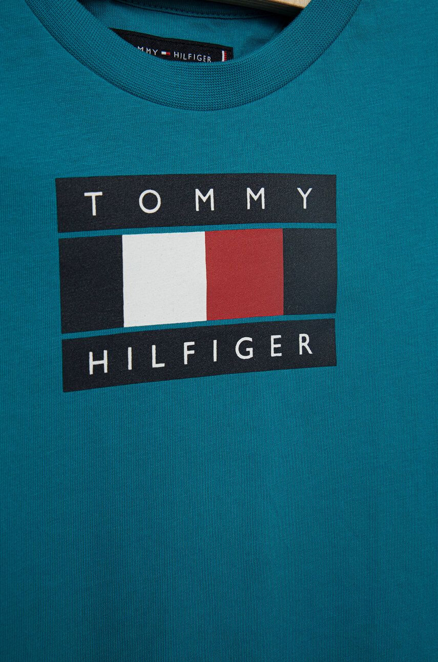 Tommy Hilfiger Детска памучна тениска - Pepit.bg