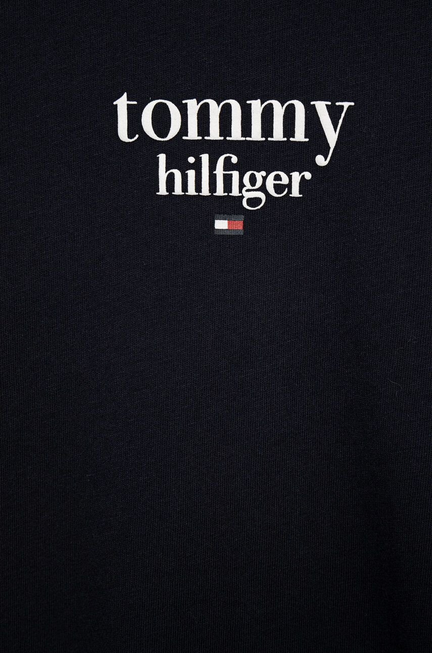 Tommy Hilfiger Детска памучна тениска в тъмносиньо - Pepit.bg