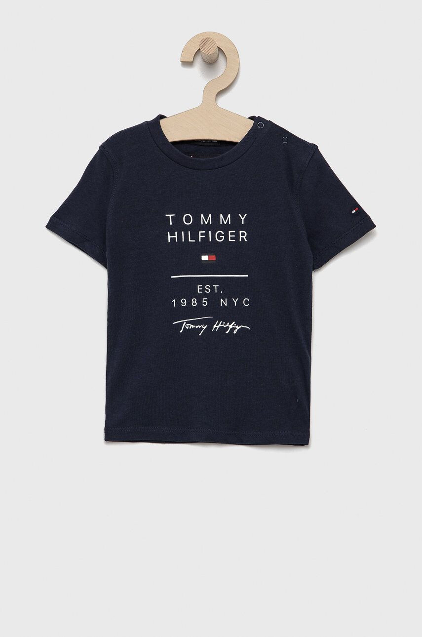 Tommy Hilfiger Детска памучна тениска - Pepit.bg