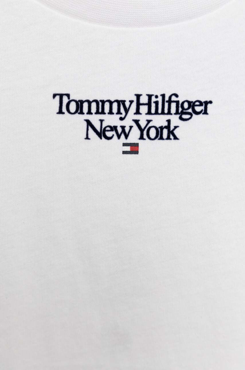 Tommy Hilfiger Детска памучна тениска в бяло - Pepit.bg