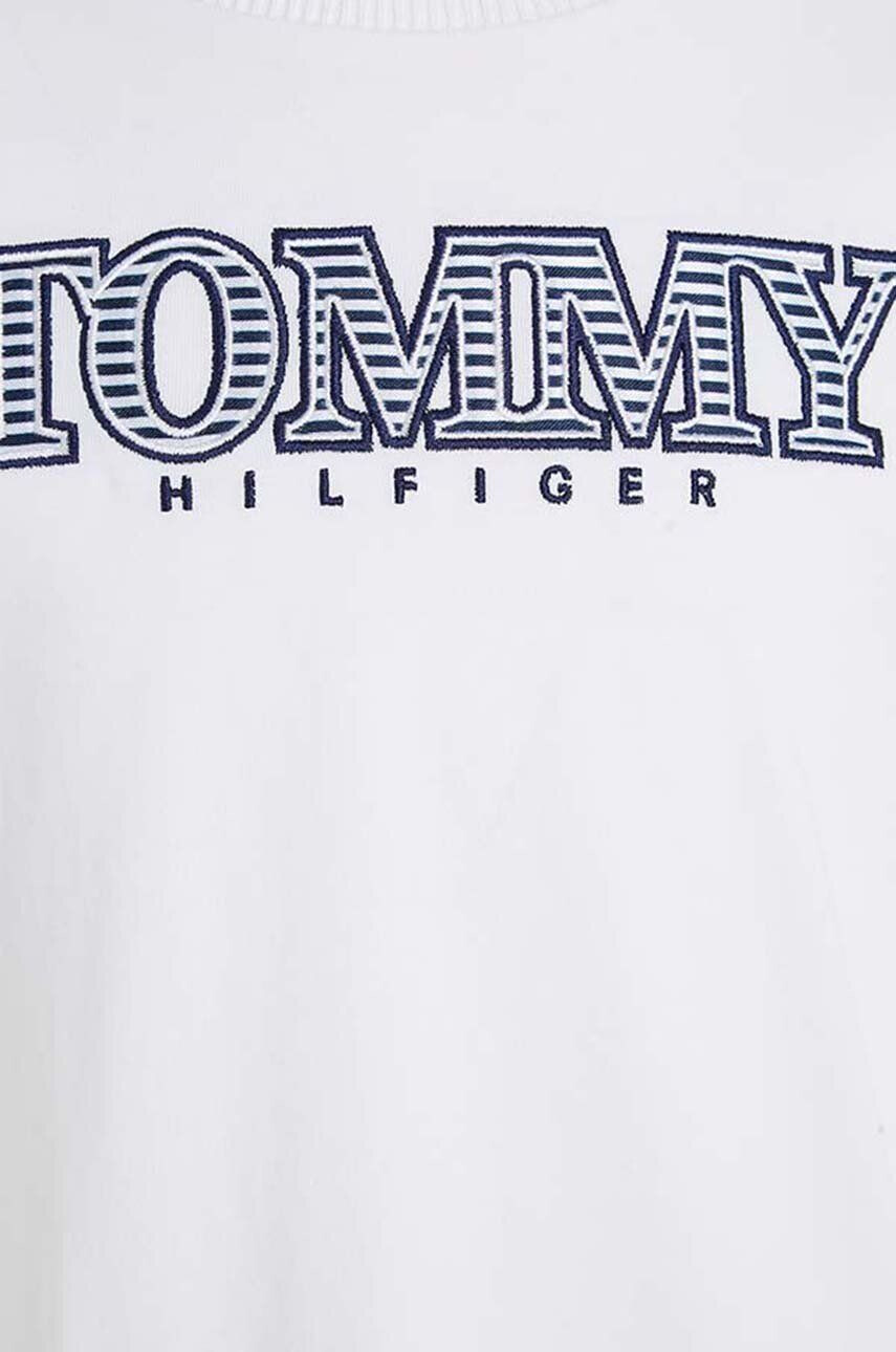 Tommy Hilfiger Детска памучна тениска в бяло - Pepit.bg