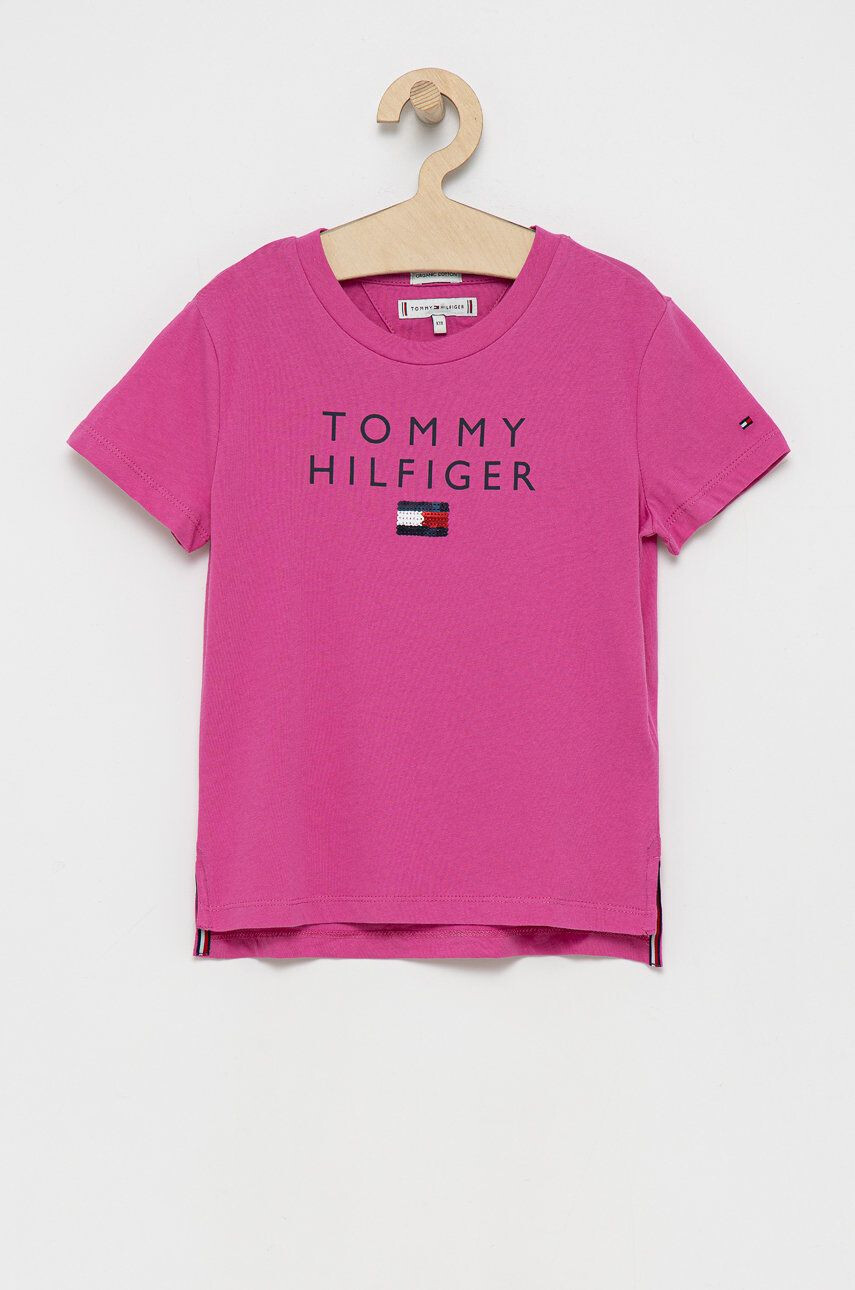 Tommy Hilfiger Детска памучна тениска - Pepit.bg