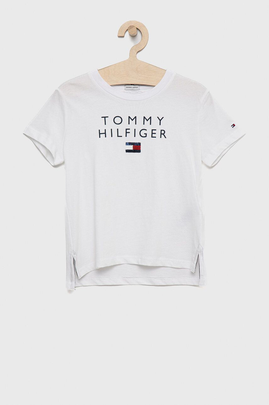 Tommy Hilfiger Детска памучна тениска - Pepit.bg