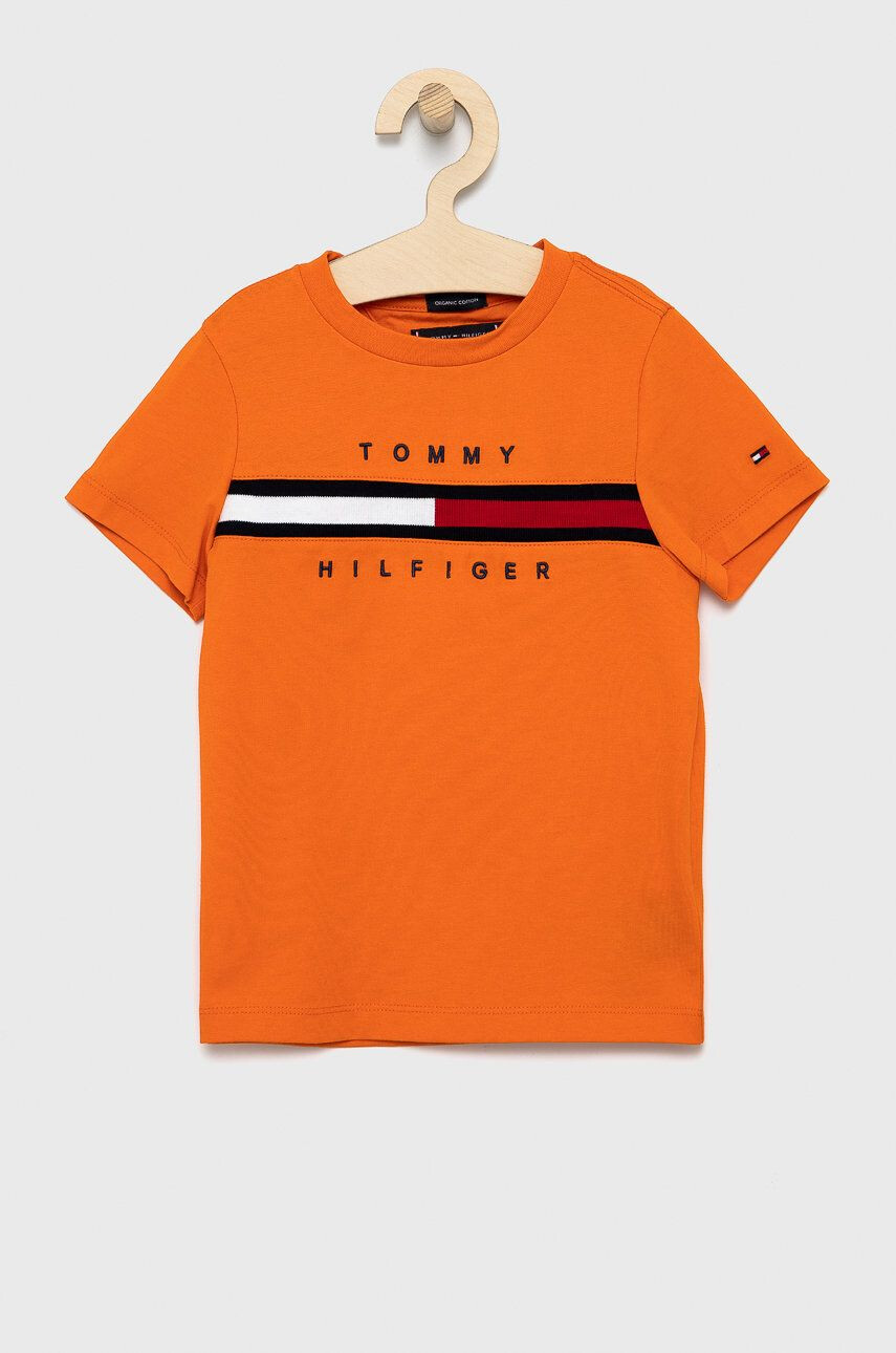 Tommy Hilfiger Детска памучна тениска - Pepit.bg