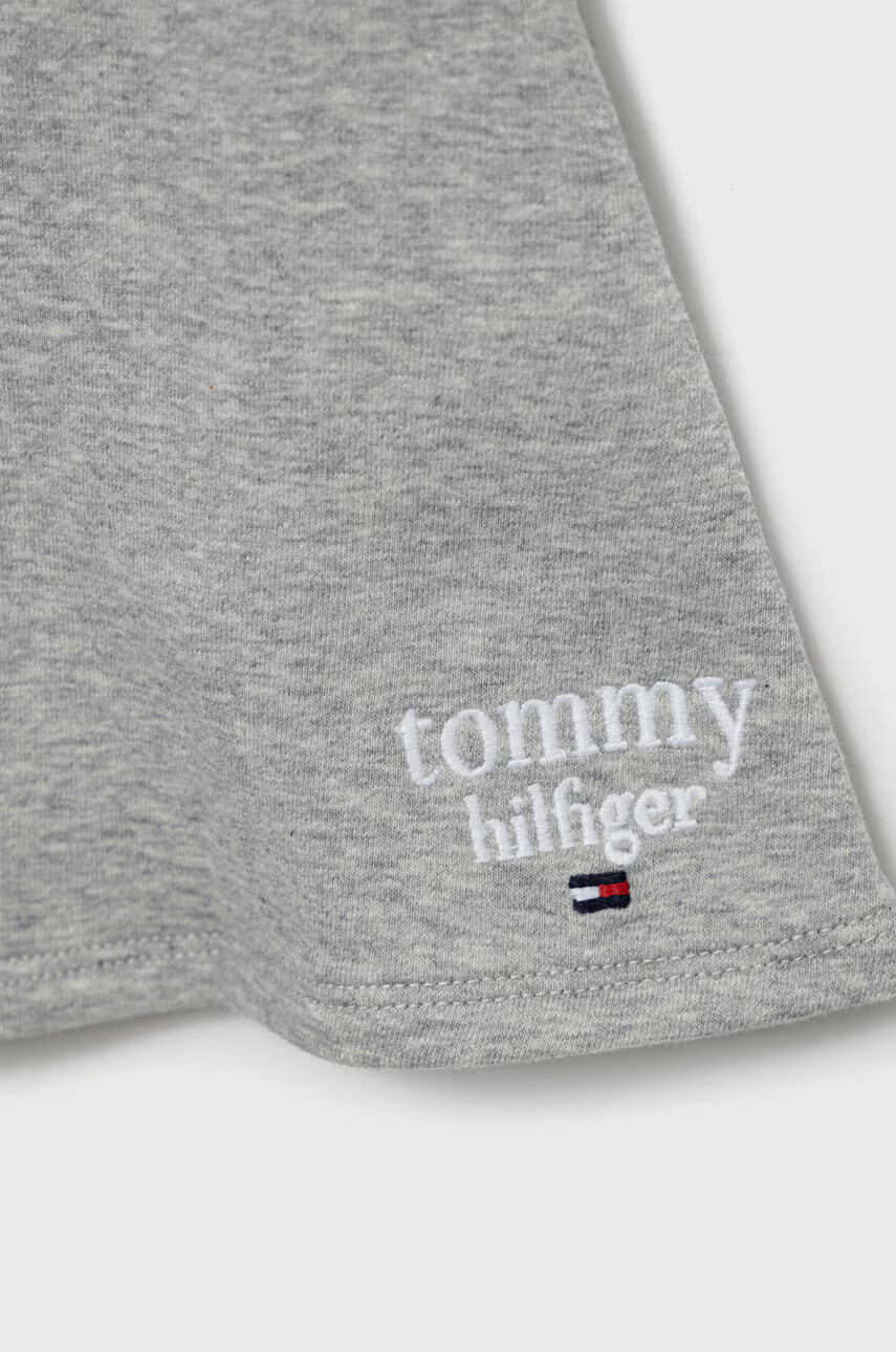 Tommy Hilfiger Детска пола в сиво къс модел разкроен модел - Pepit.bg