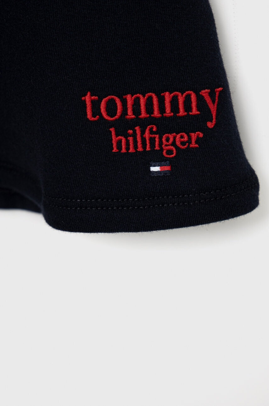 Tommy Hilfiger Детска пола в тъмносиньо къс модел разкроен модел - Pepit.bg