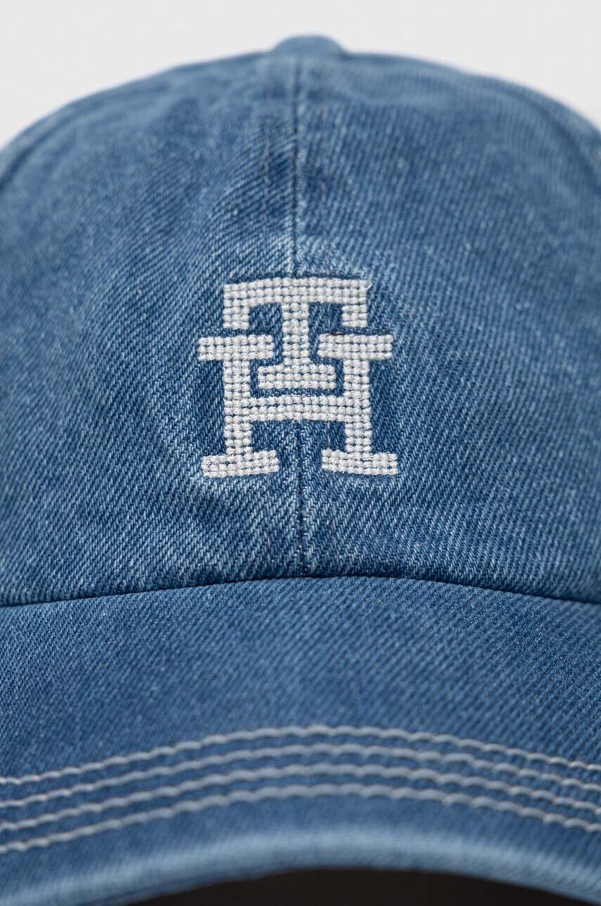 Tommy Hilfiger Детска шапка с козирка в синьо с принт - Pepit.bg